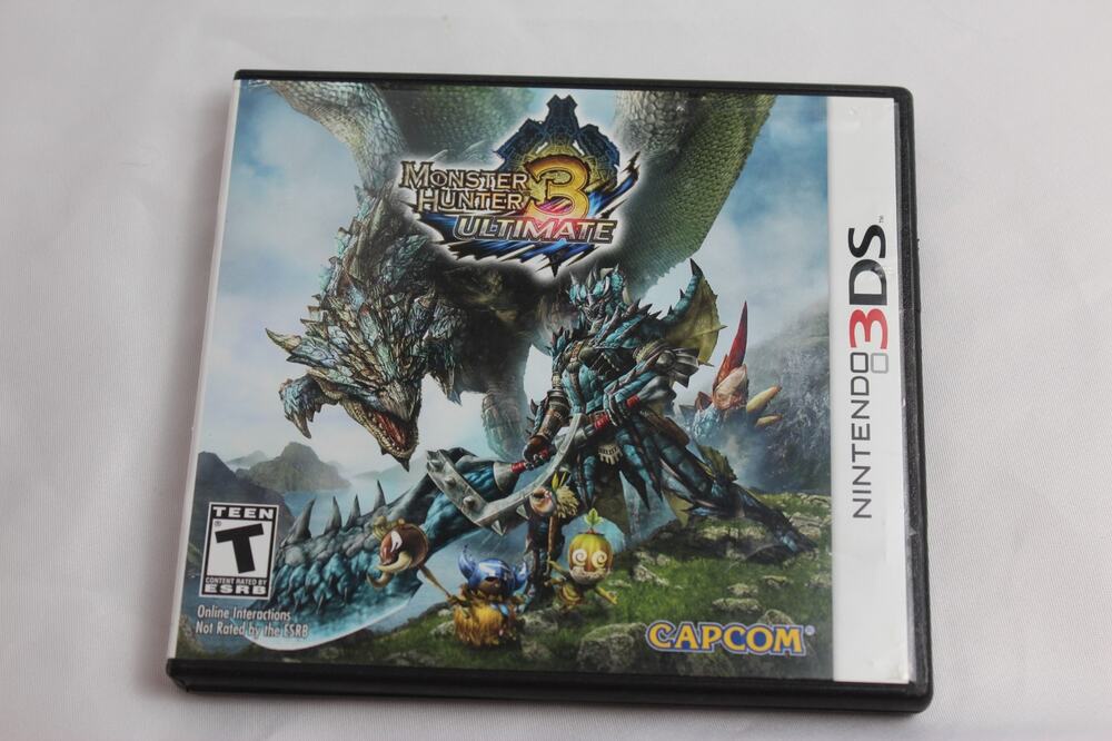 Monster Hunter 3 Ultimate Nintendo 3DS Game Capcom Action RPG T Rated Complete
